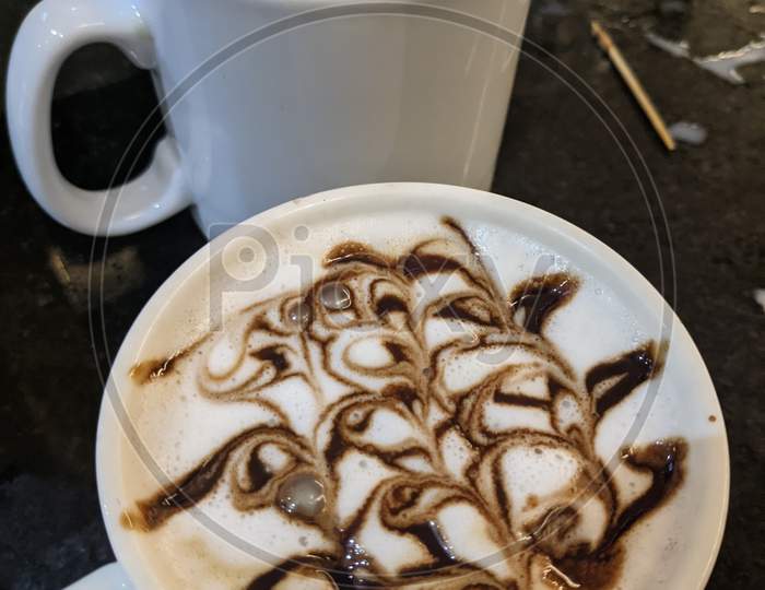Random art on coffee