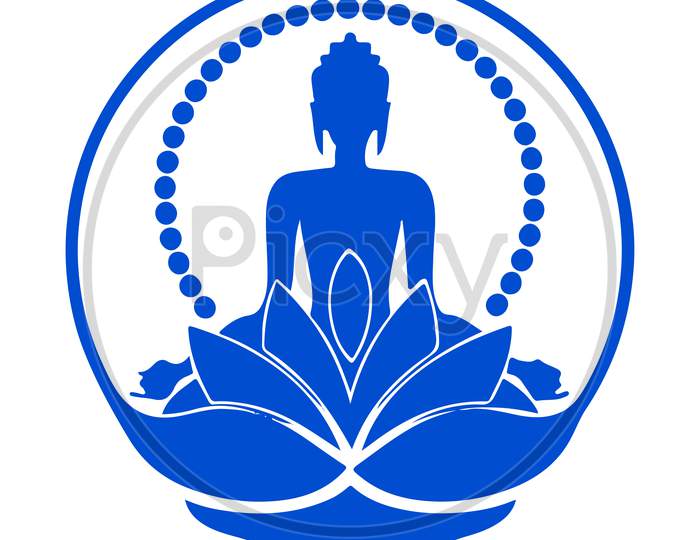 True Religion Buddha Logo T Shirt Blue | Mainline Menswear United States
