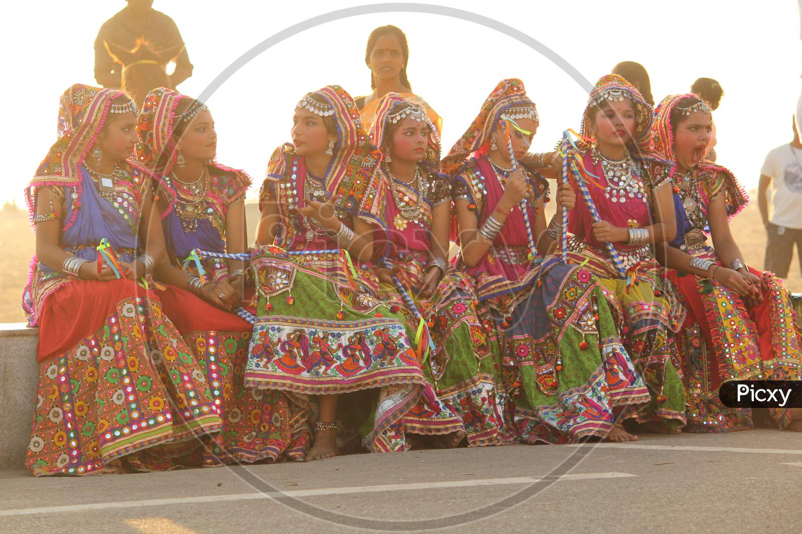 Image of Chennai, Tamilnadu, India - January 26 2020 : School Students  Wearing Colorful Costumes And Presenting Their Art And Celebrating On  Occasion Of Indian Republic Day By Dancing At Chennai Marina  Beach-QJ131667-Picxy