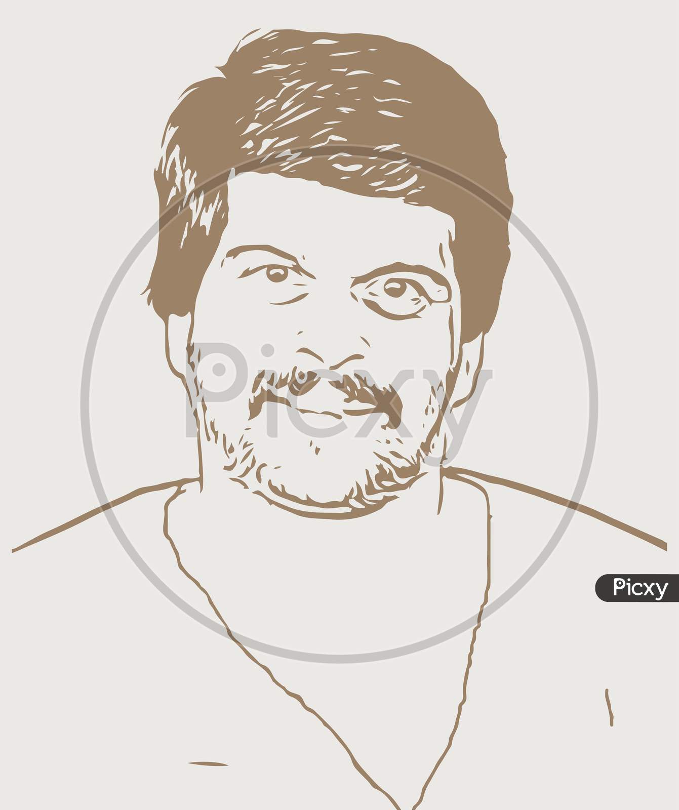 Pencil Sketch Of Kannada Actor Upendra - Desi Painters