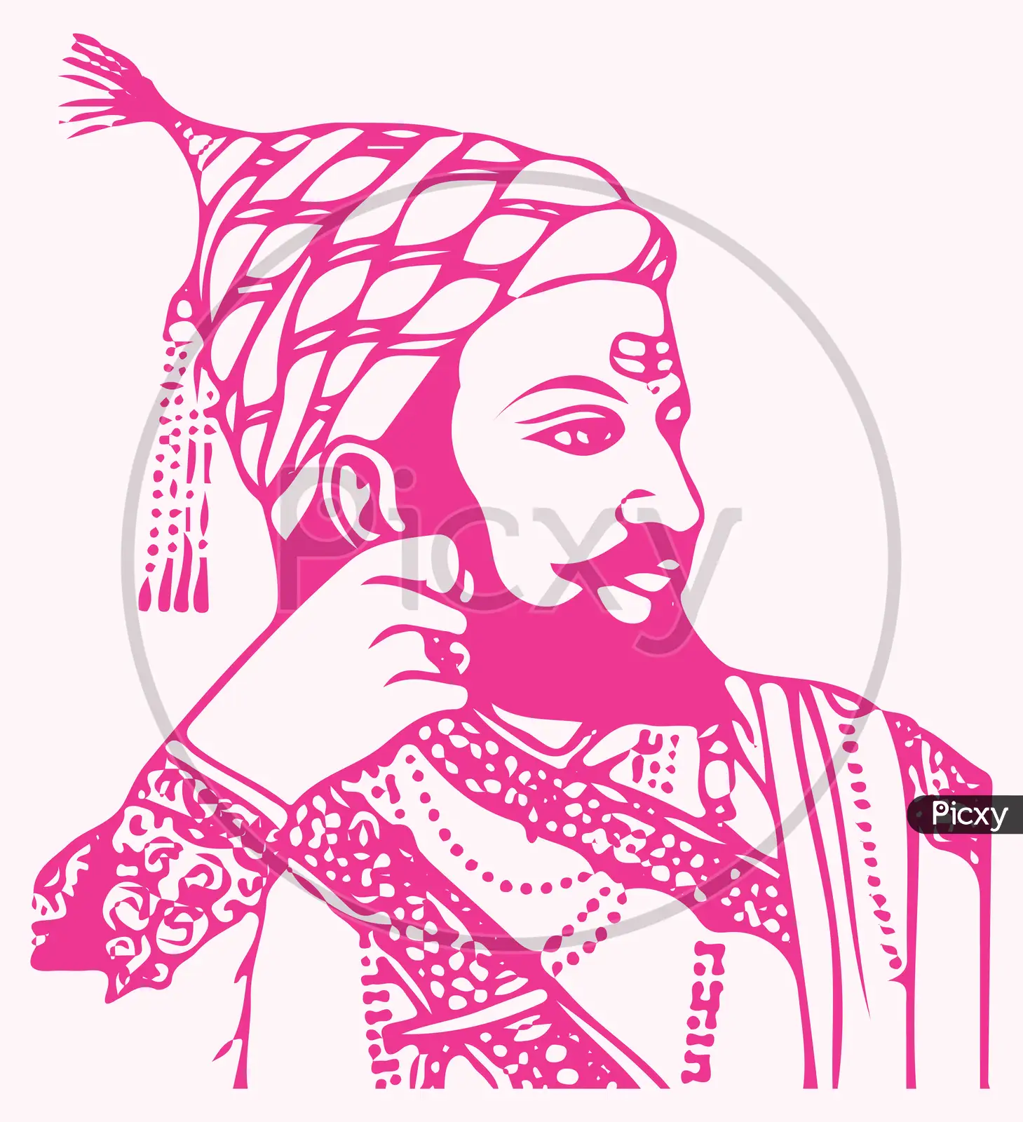 Shivaji Maharaj Drawing Projects  Photos videos logos illustrations and  branding on Behance