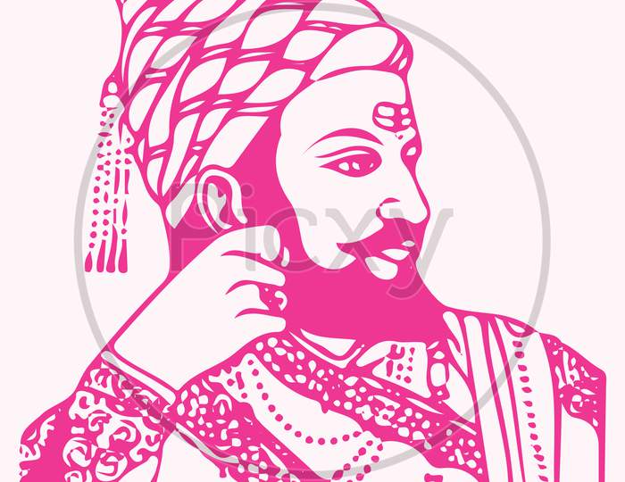 Maratha Empire Hinduism Chhatrapati , Shivaji Maharaj Sketch transparent  background PNG clipart | HiClipart