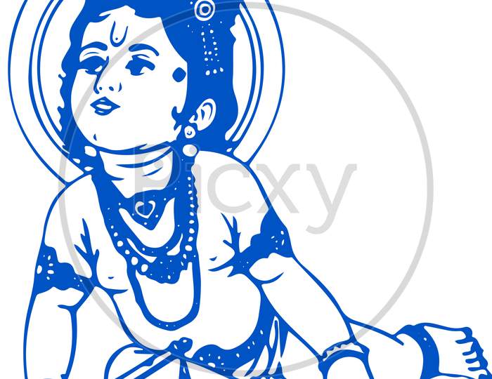 Shri Krishna Janmashtami Coloring Printable Pages For Kids - family  holiday.net/guide to family holidays on the internet