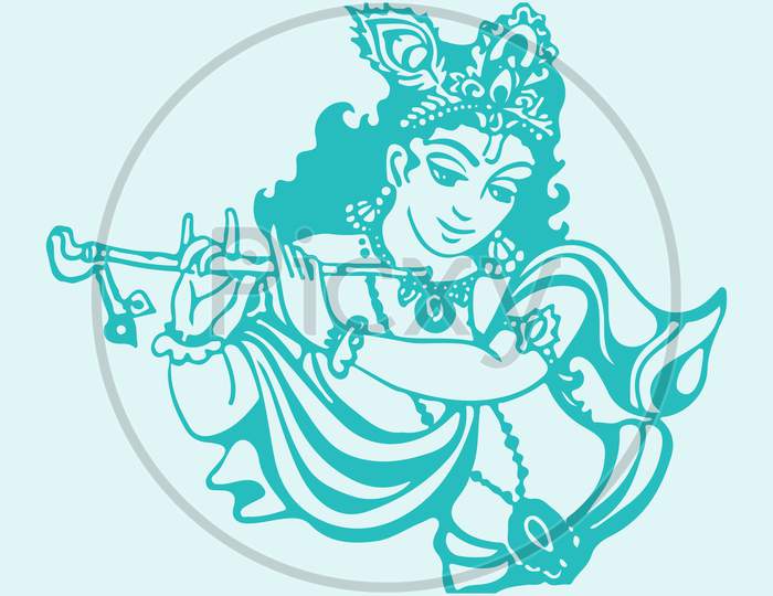 Lord Krishna His Beloved Radha Stand Stock Vector (Royalty Free) 2078579593  | Shutterstock