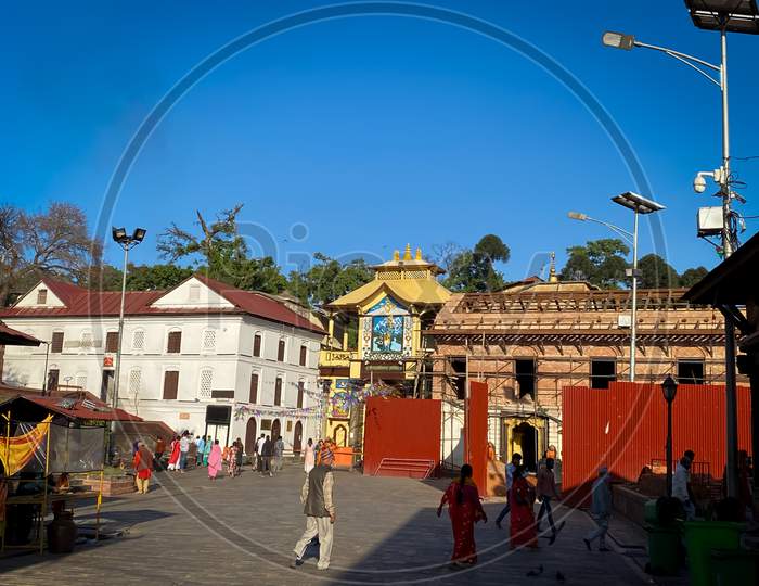 NEPAL, KATHMANDU 2021,Crowds during Shrawan at Shiva Shrine Pashupatinath could further embroil Pandemic