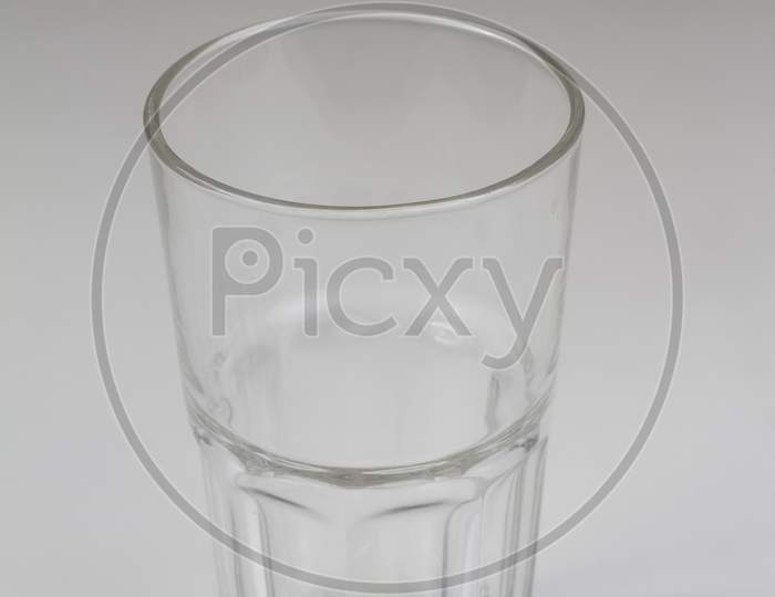 Empty Glass. Isolated On A White Background