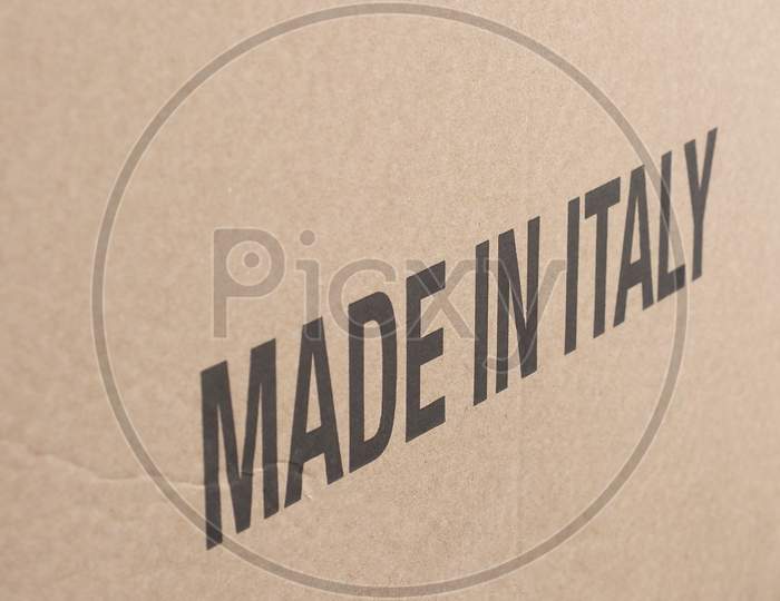 Made In Italy On Packet
