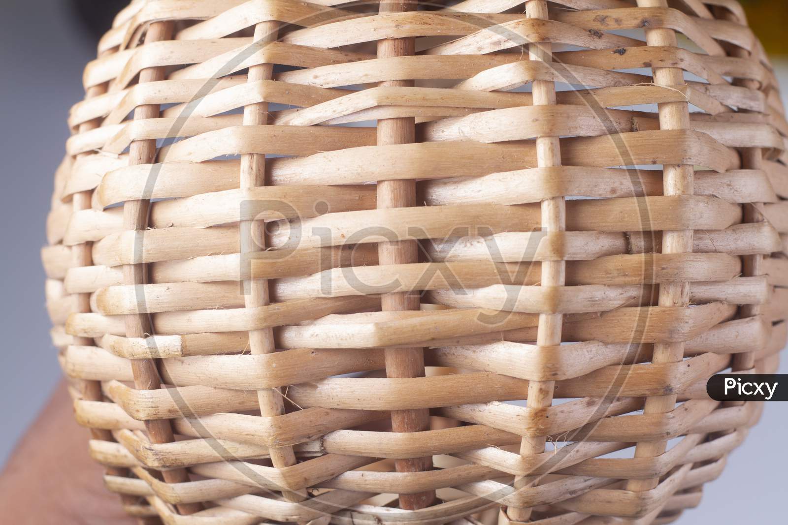 Traditional Handcraft Weave Thai Style Pattern Nature Background Texture Wicker Surface For Furniture Material