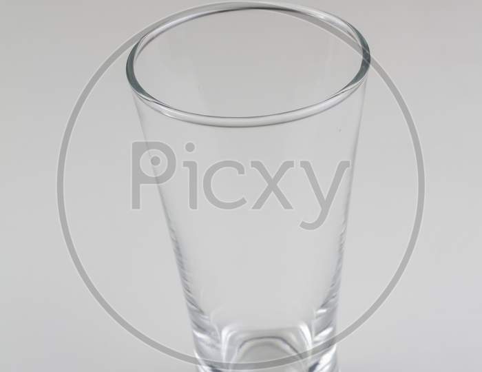 Empty Glass. Isolated On A White Background