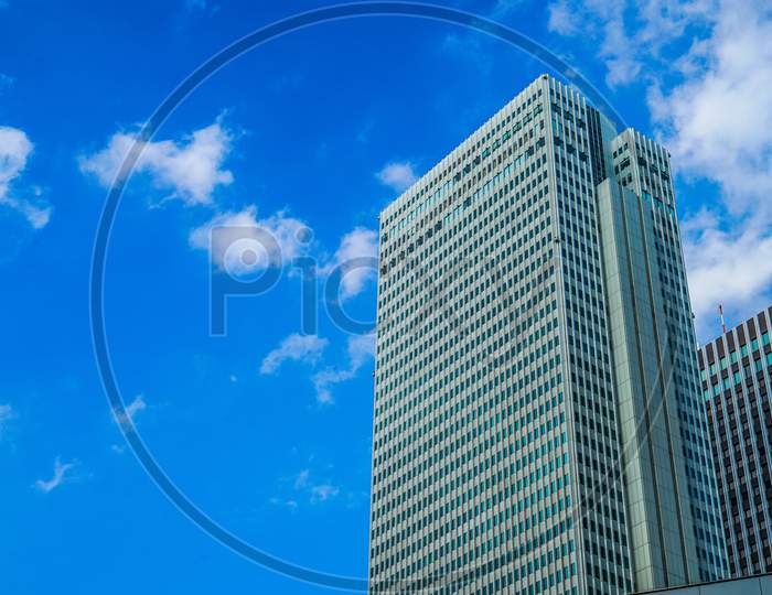 Blue Sky And High-Rise Buildings