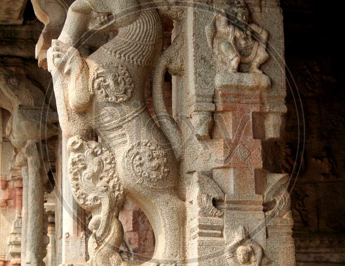 Stone Pillar Carving