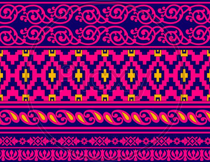 Image of Traditional Border Design Motif Background-CW601079-Picxy
