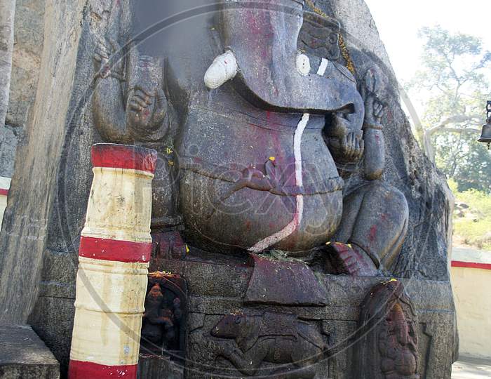 Rock-Cut Ganesha