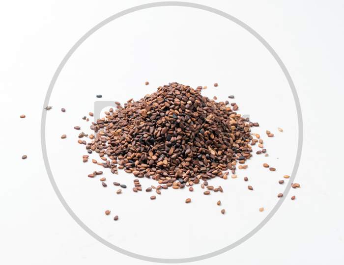 Heap Of Black Sesame Seeds, Sesamum Indicum