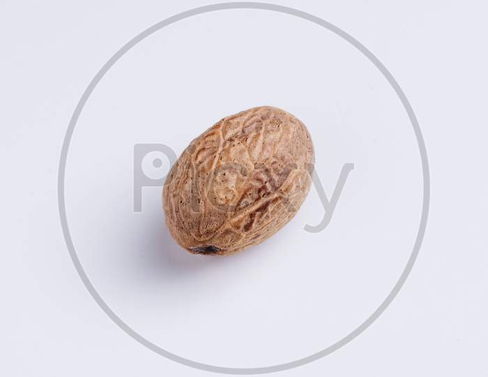 Nutmeg (Myristica Fragrans) Closeup