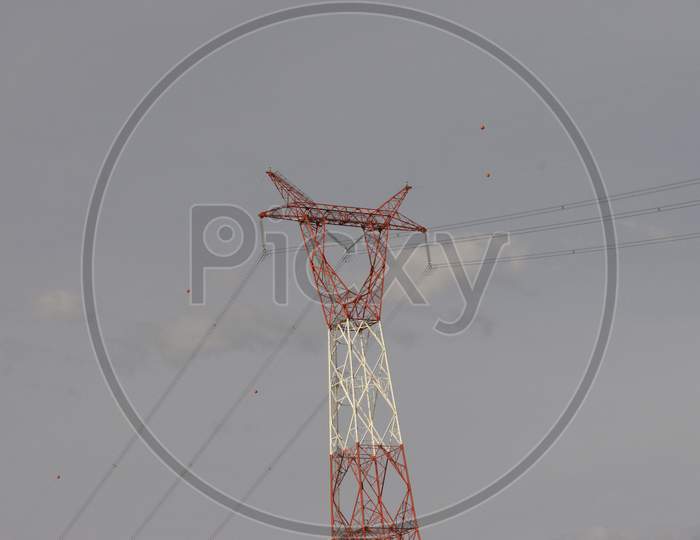 power cable transmission tower