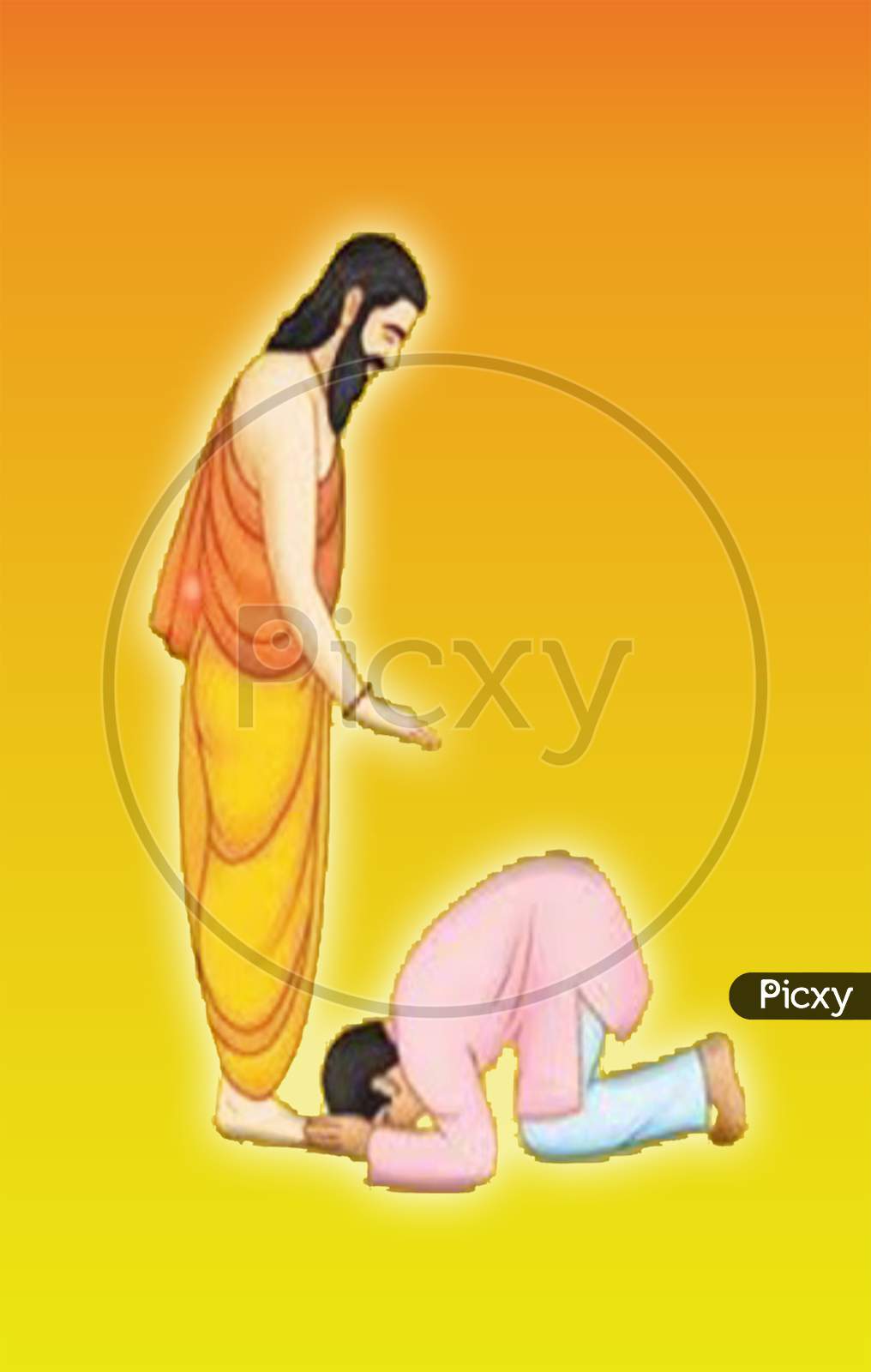 Hand Draw Guru Purnima Sketch on Honoring Celebration Card Background Stock  Illustration - Illustration of indian, background: 249648064