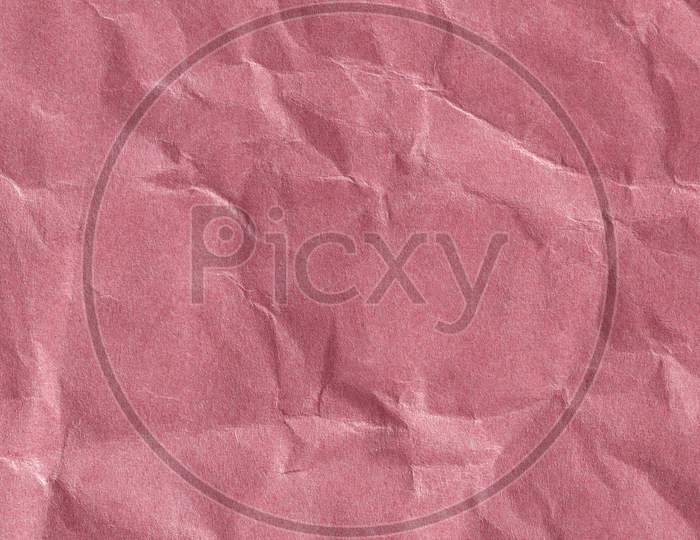Recycle Pink Paper Crumpled Texture Old Paper Surface Background Background Rustic Texture
