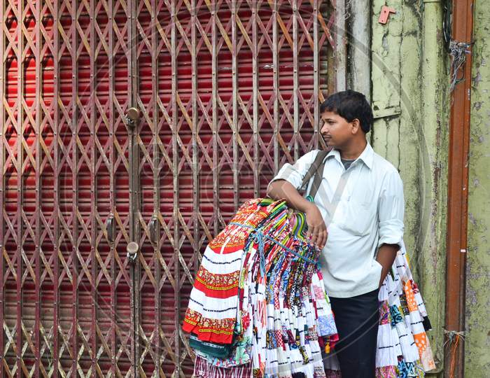 Cloth seller in Bangalore