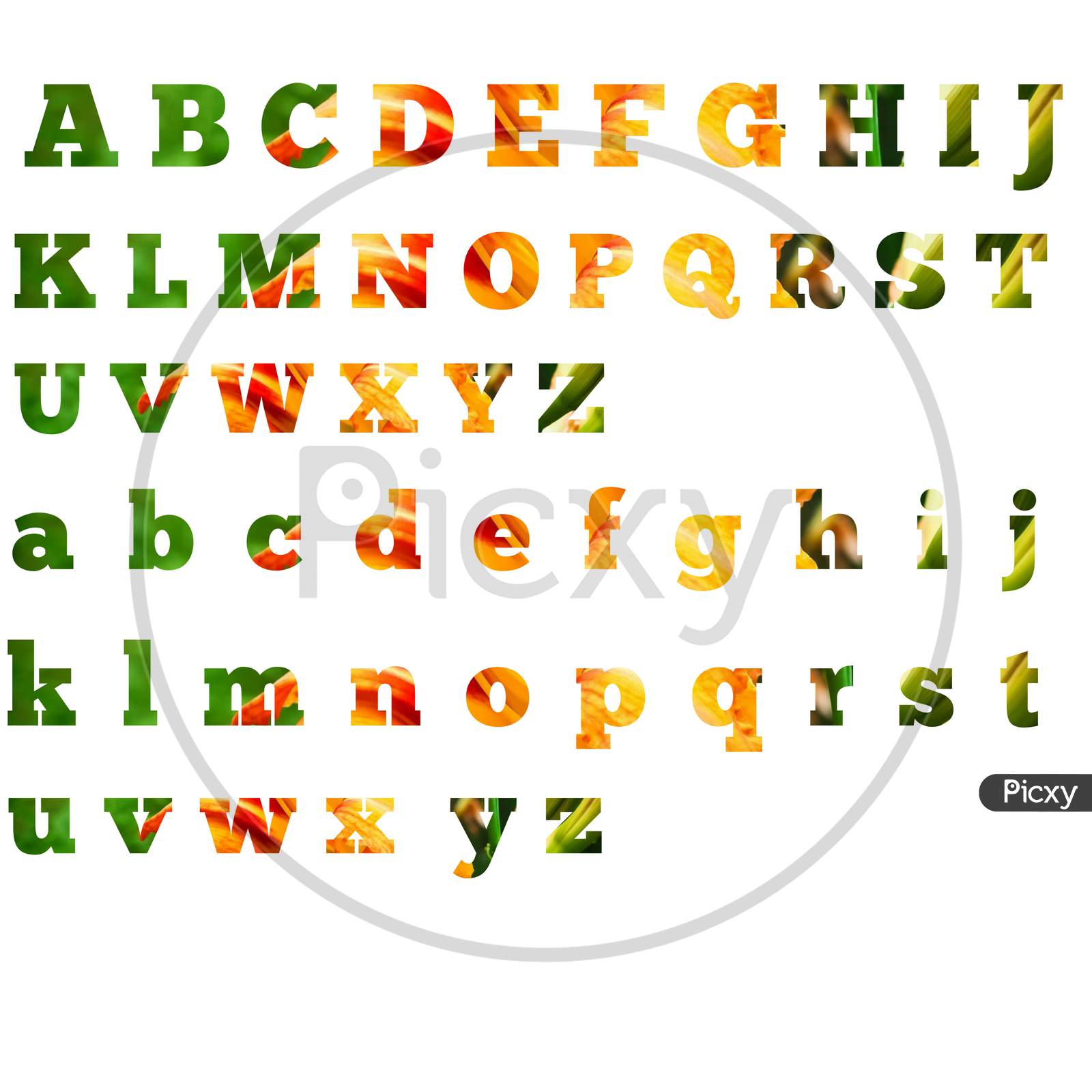 Image of A to Z alphabet letter design-RO497070-Picxy