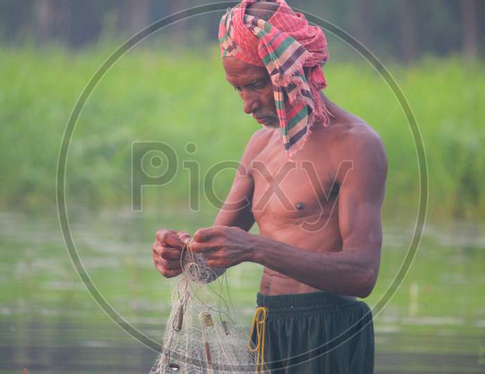 Village Fish Hunting of Bangladesh