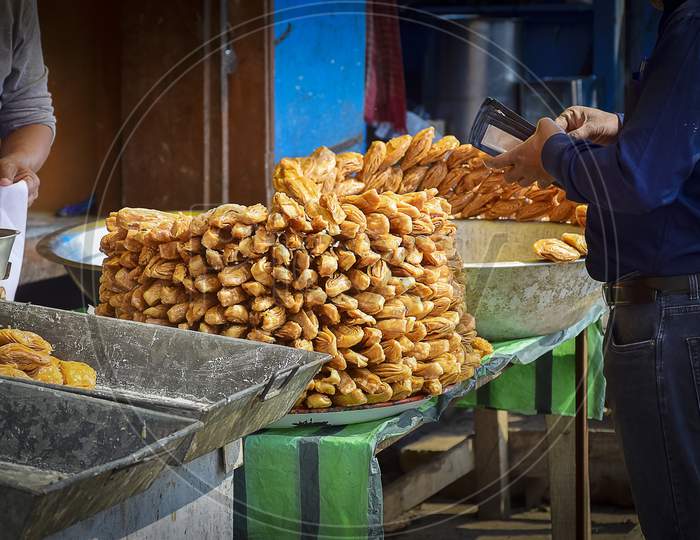 Special Desert Food Of Puri City Is Sold On The Road Side Sweet Shops Beside The Beach Bay In The Winter Month Of February,2020.