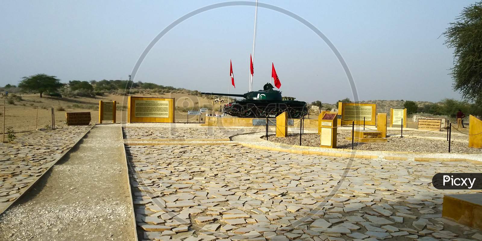 A picture of the campus of Longewala War Museum, near Jaisalmer, Rajasthan.