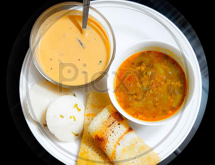 Idle Dosa,  South Indian dish