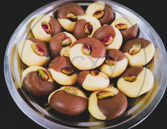 Indian sweets known as peda