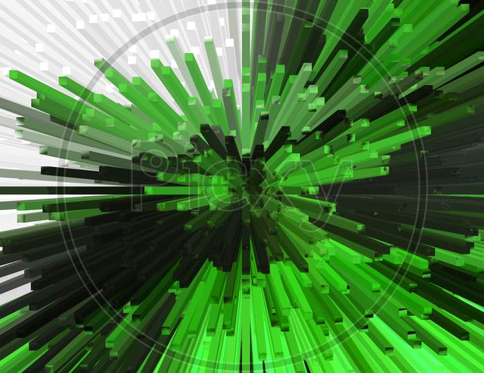 Green Explosion Effect Texture Background