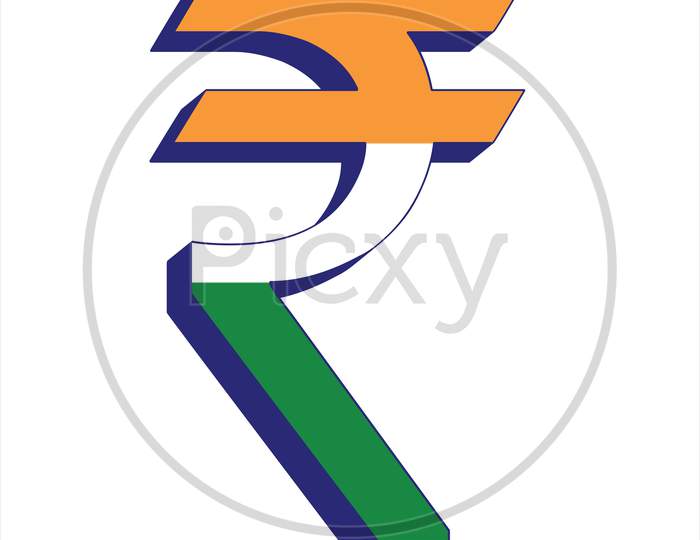 Indian rupee (INR) currency symbol with flag