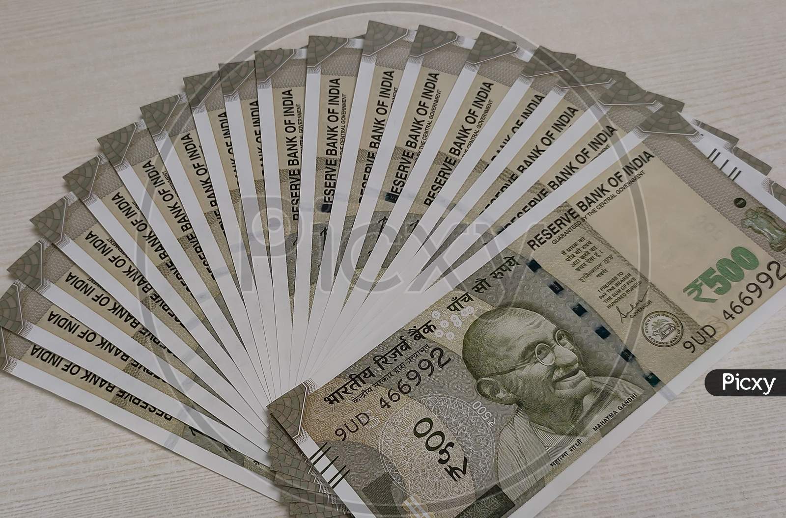 image-of-500-rupee-notes-indian-currency-kept-decorated-on-table