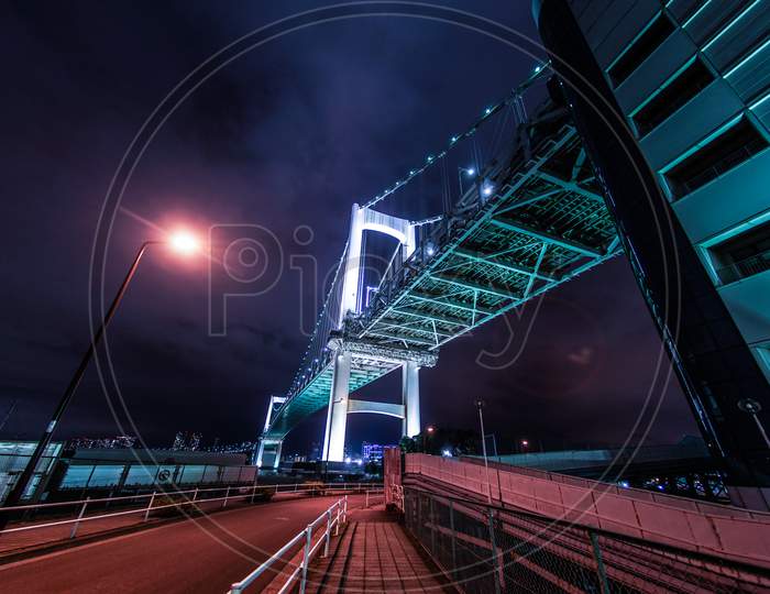 Night View Of Rainbow Bridge