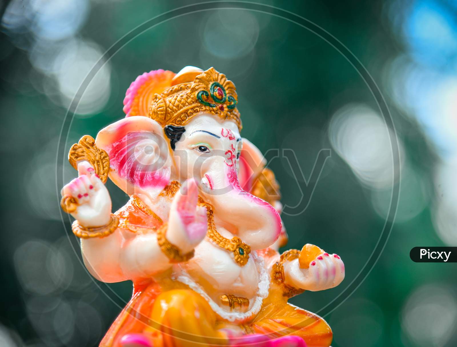 Happy Ganesh Chaturthi Festival Background with Lord Ganesha