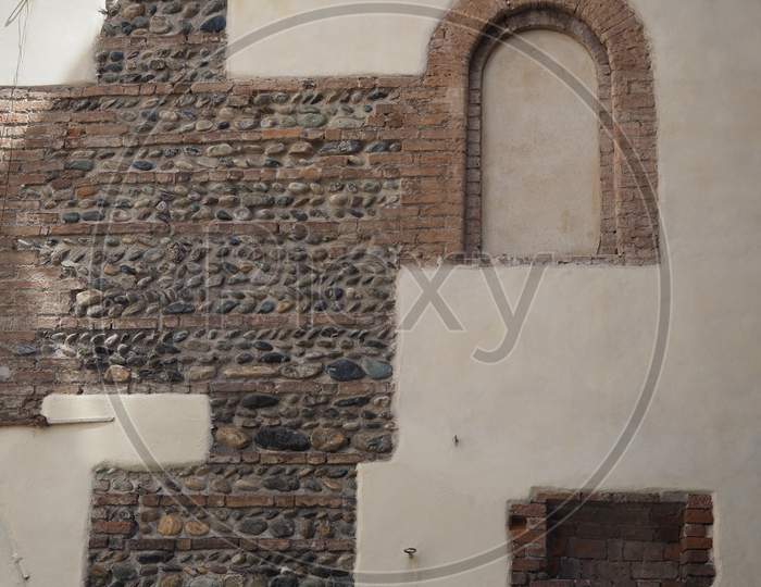 Ancient Roman Building Wall In Turin