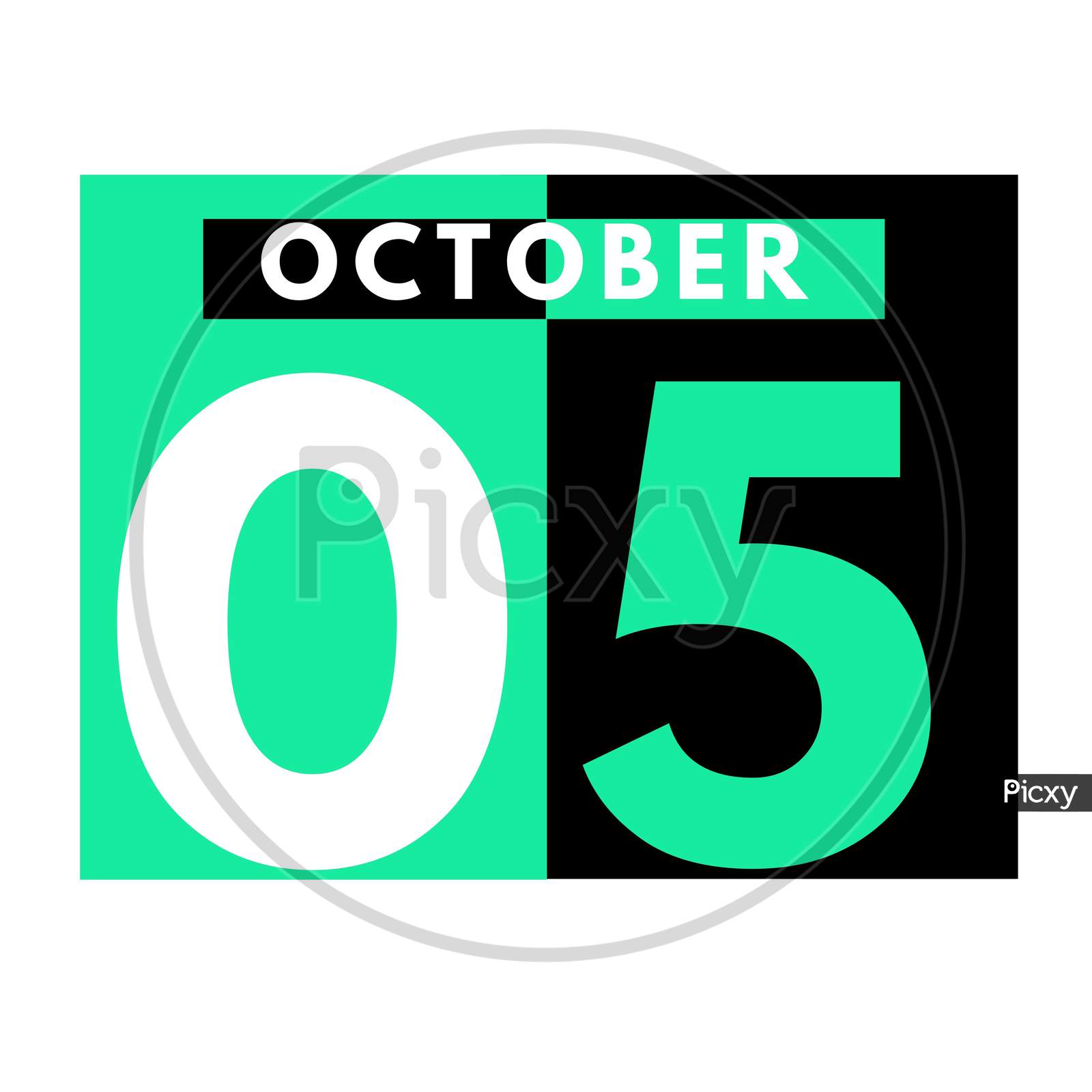 image-of-october-5-modern-daily-calendar-icon-date-day-month