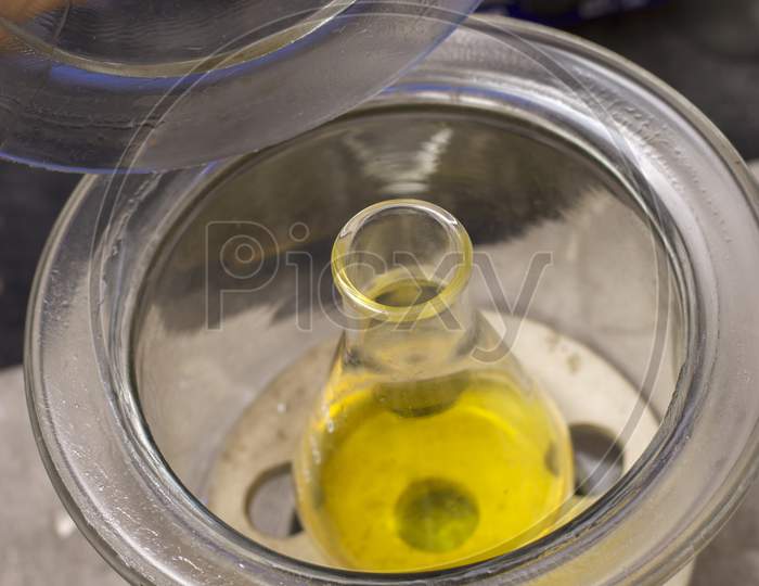 18Th August, 2021, Kolkata, West Bengal,India: Different Types Of Testing Jars Or Tubes In A Laboratory.
