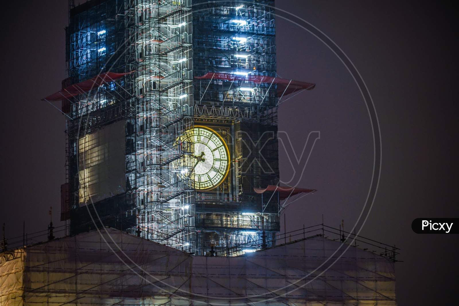 Night View Of Big Ben In The Renovation (London)