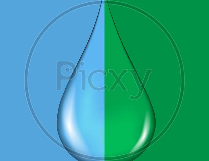 Transparent Water Drop, Vector Format, For All Background