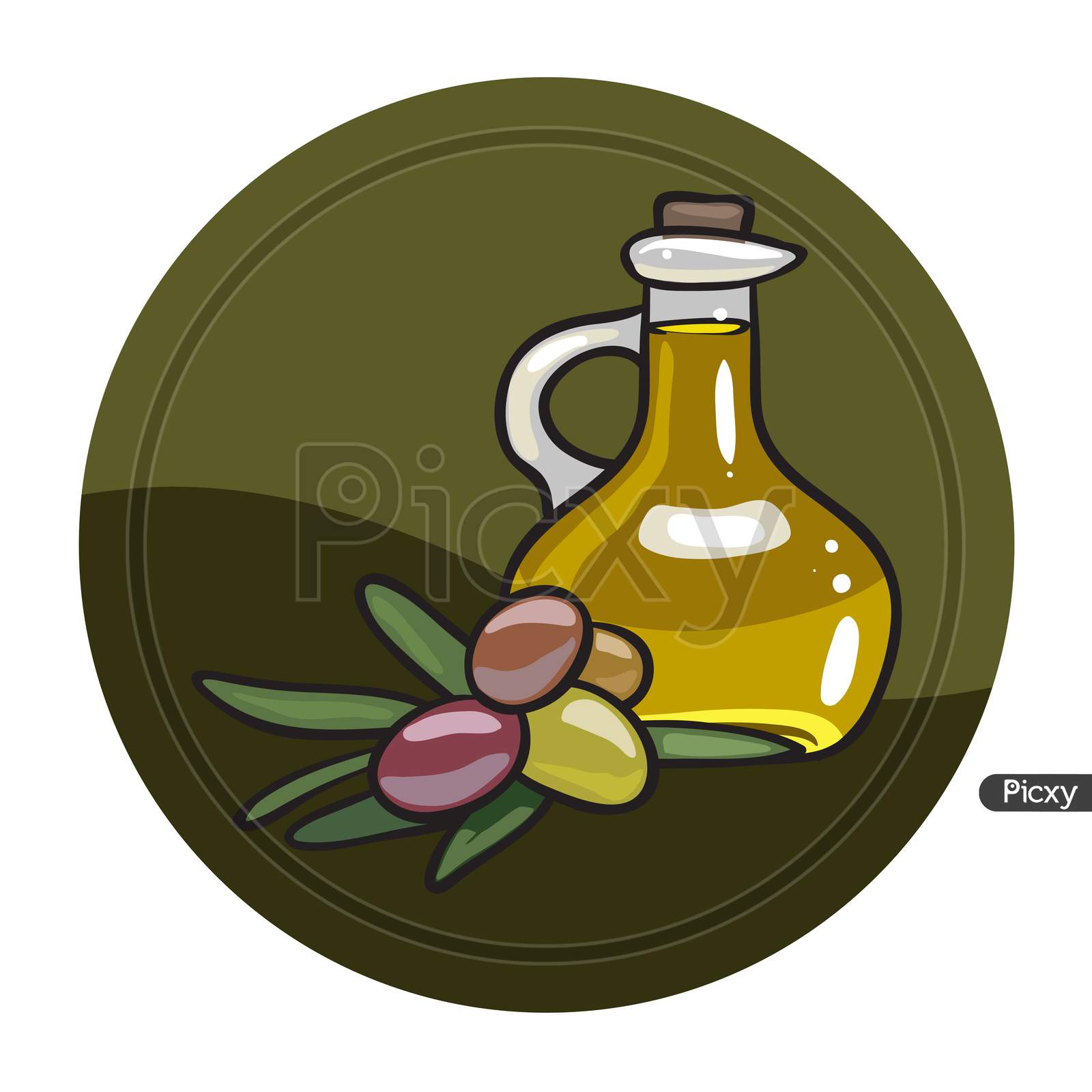 Cute Olive Oil Bottle