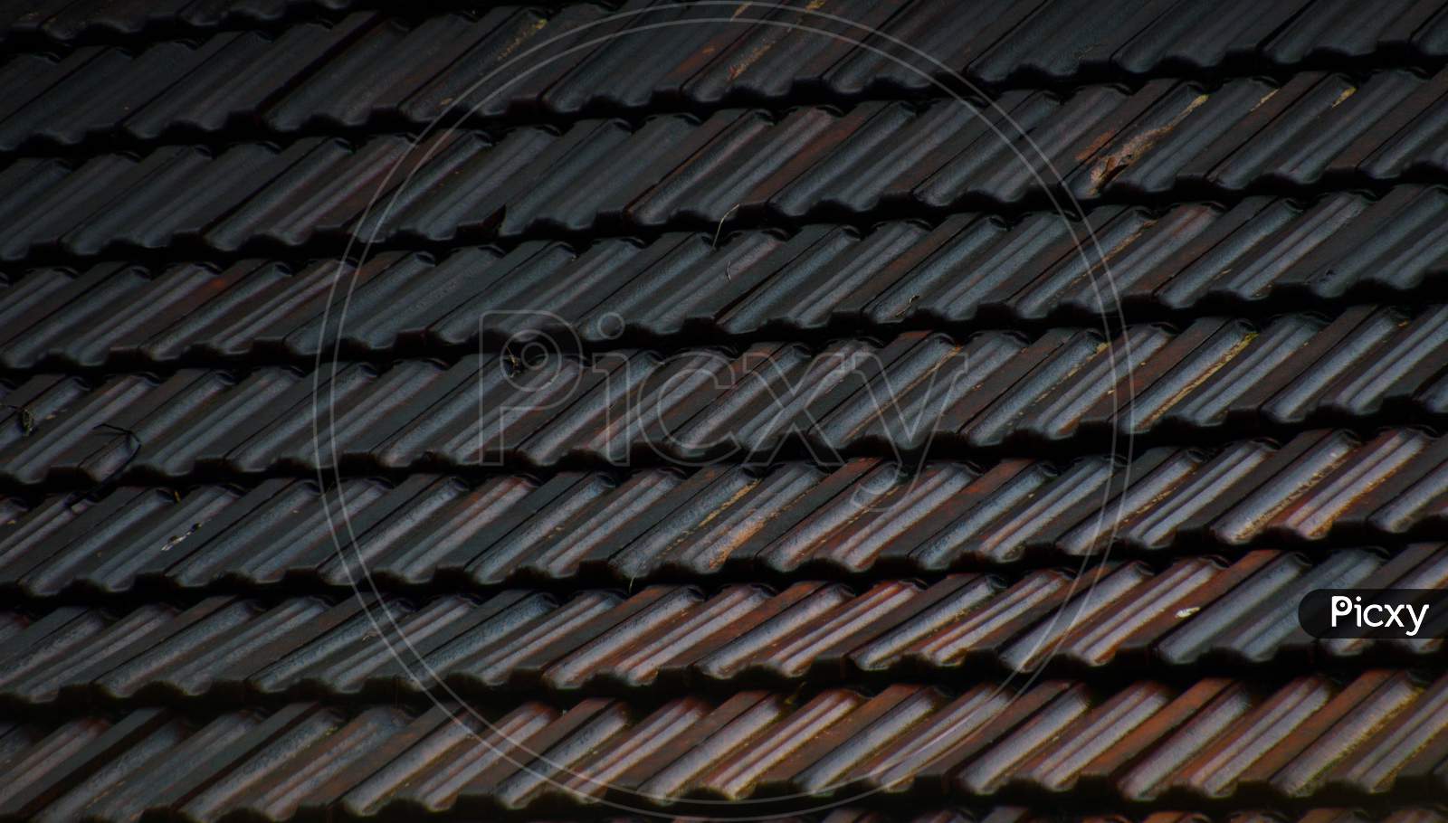 Pattern Created By Roof Tiles