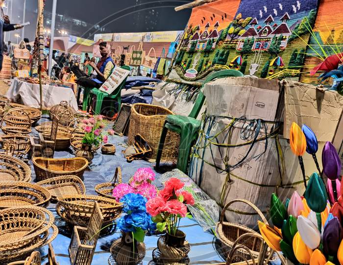 View Of An Art Fair Held In Kolkata In India