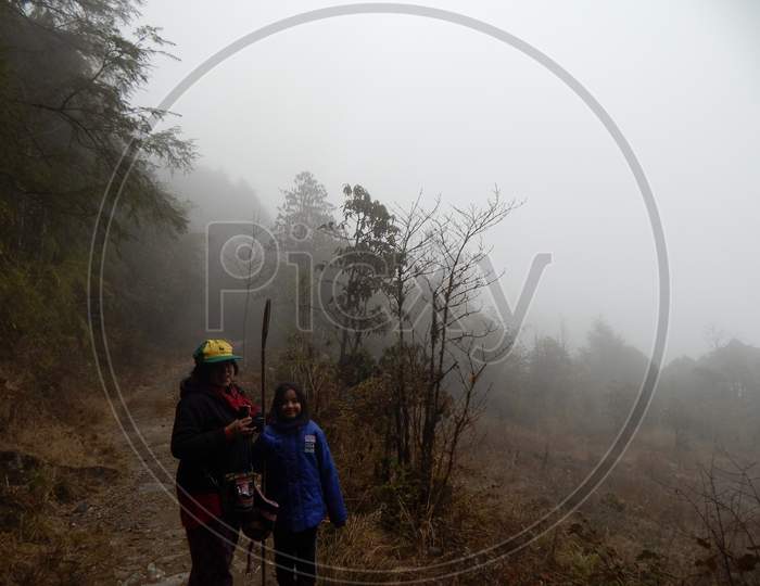 Trek in Singalila Range, Sikkim, India