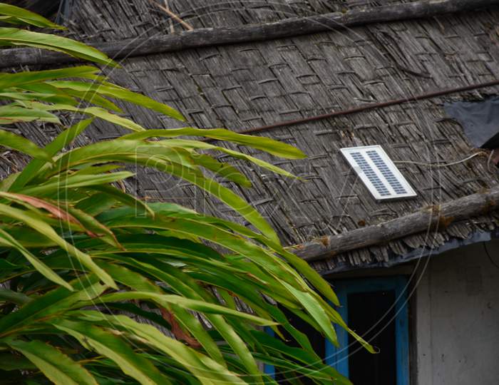 A Remote Village Thatch House Using Solar Panel