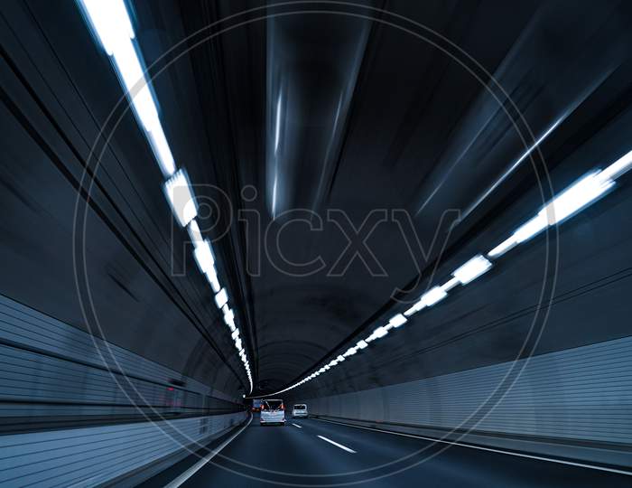 Tunnel Of Images (Long Exposure)