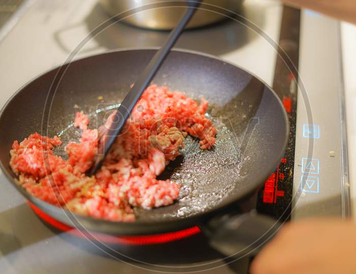 Cuisine Landscape With Minced Meat