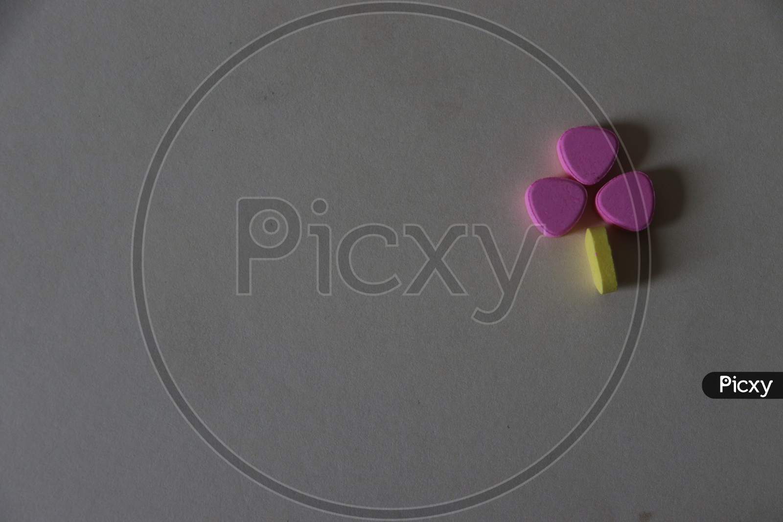 Pharmaceutical Tablets in light background