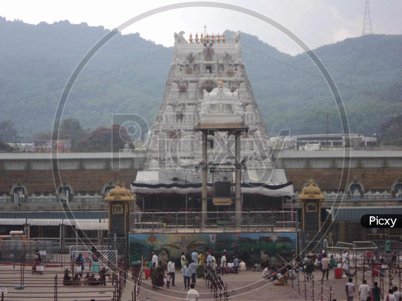 Tirupati balaji Temple at Tirumala,Its a Editorial Photo don't use it as a commercial photo.