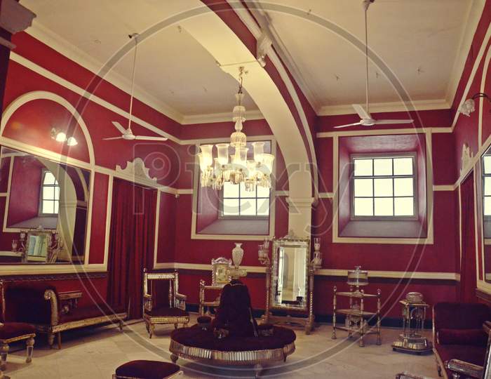 interior of jai vilas palace gwalior,madhya pradesh