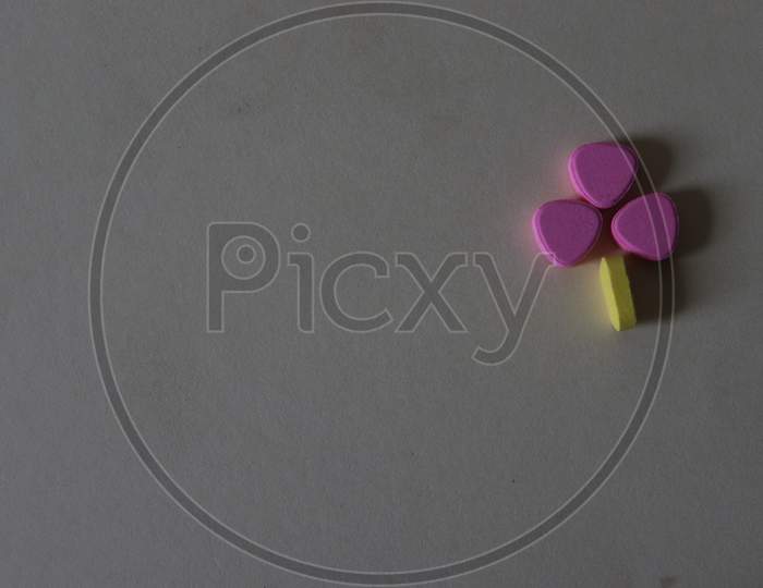Pharmaceutical Tablets in light background